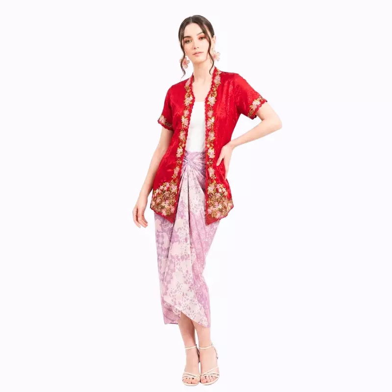 Kebaya Wanita - Bhatara Batik Kebaya Kartini - Baju Batik Modern Lengan Pendek