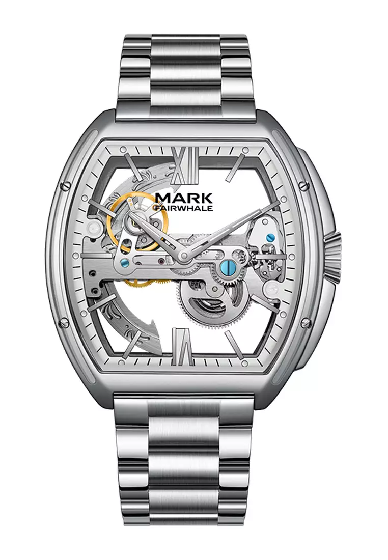 Buy Mark Fairwhale Unisex Automatic Alloy Skeleton (see through) Watch ...