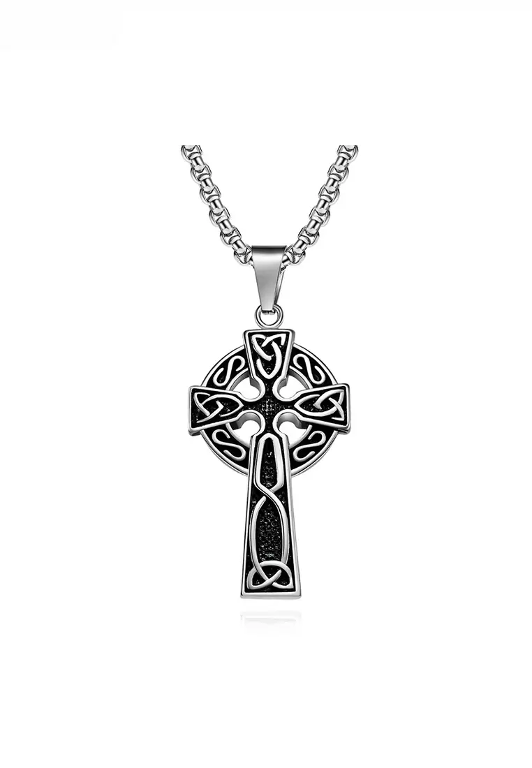 Celtic cross pendant necklace sale