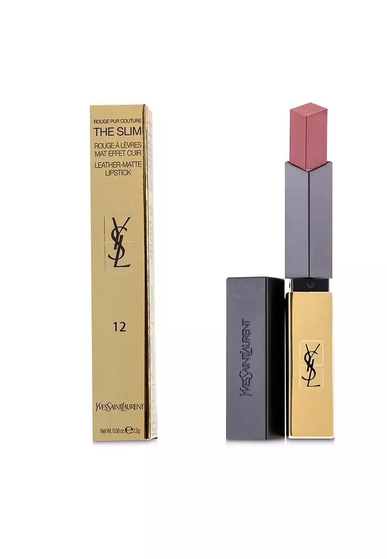 Discount on Yves Saint Laurent  shoes - SKU: Yves Saint Laurent - Rouge Pur Couture The Slim Leather Matte Lipstick - # 12 Un Incongru 2.2g/0.08o