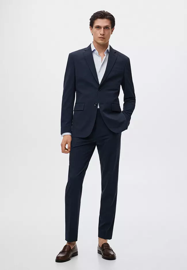 Buy MANGO Man Slim Fit Suit Blazer 2024 Online | ZALORA Philippines