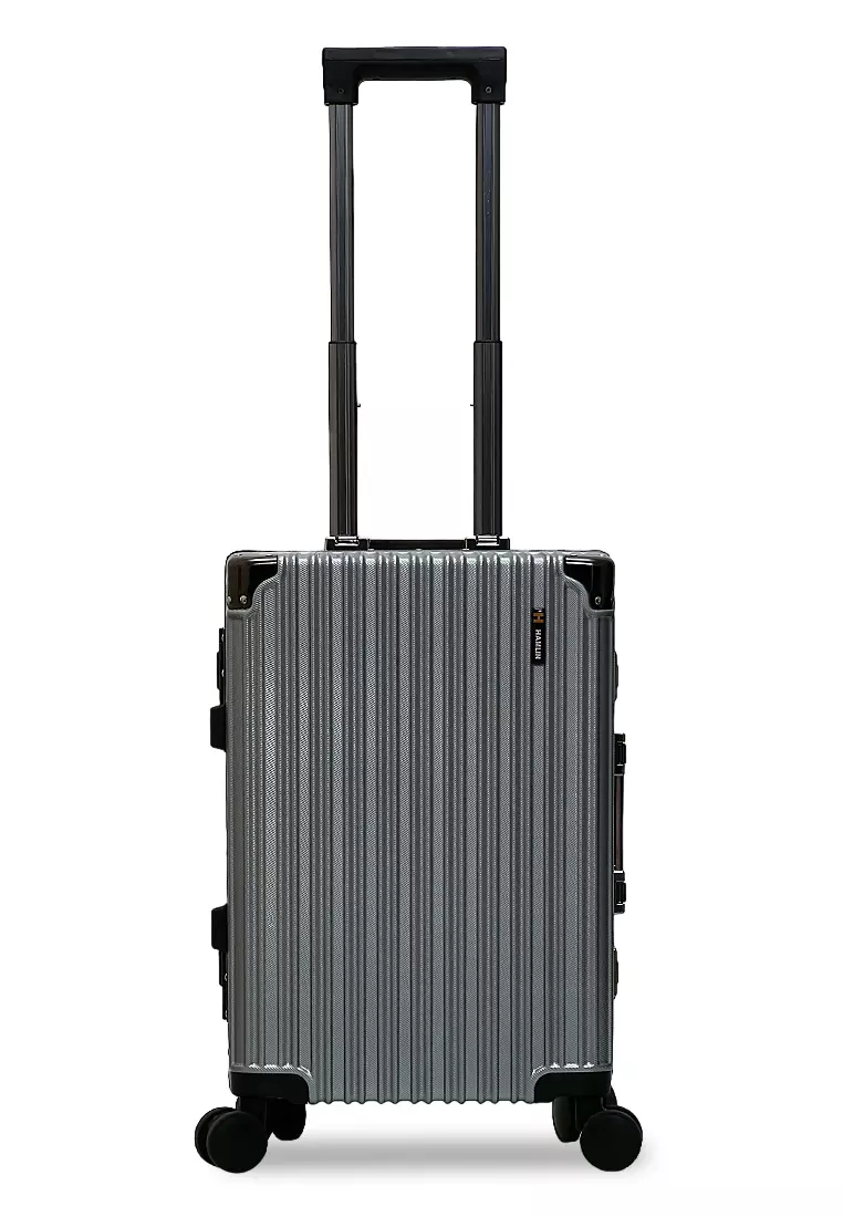 Carlton Koper Alumunium Frame Size 20 Inch Suitcase Unisex TSA Lock Material Polycarbonate ORIGINAL - Silver