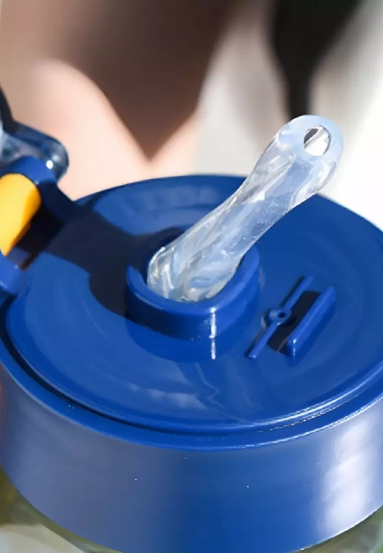 Wakakids Botol Minum Olahraga BPA Free Portable Cup Sport Water Bottle Power 3D Ukuran Jumbo 1100ml Venhs 253 Hitam