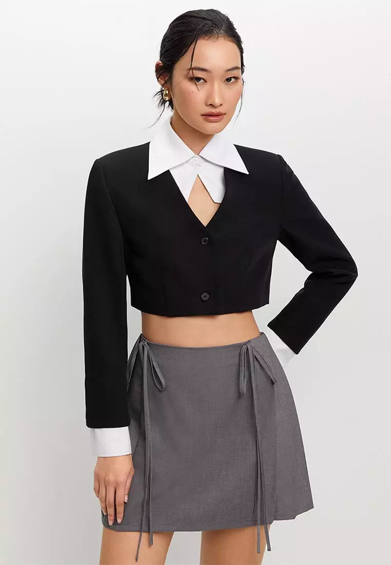 Layered Cropped Blazer