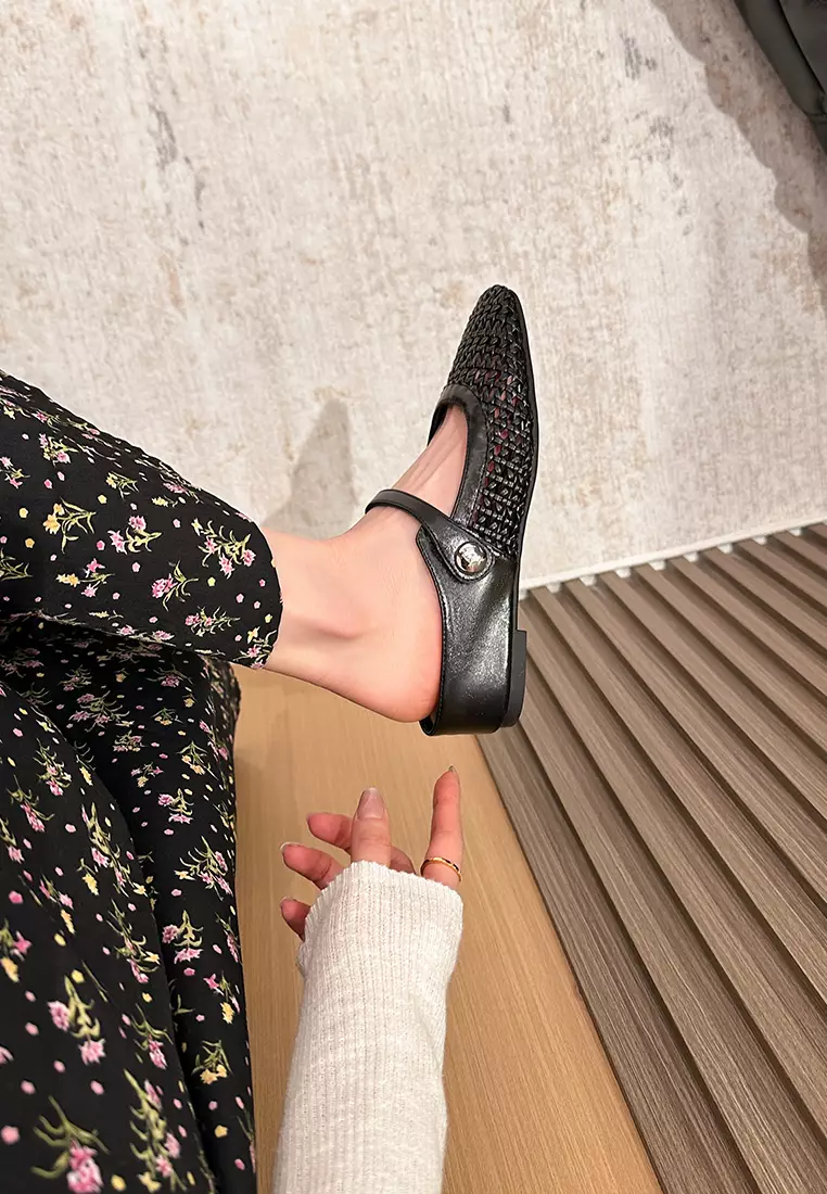Mesh Hollow Strap Slip-Ons GH796-19
