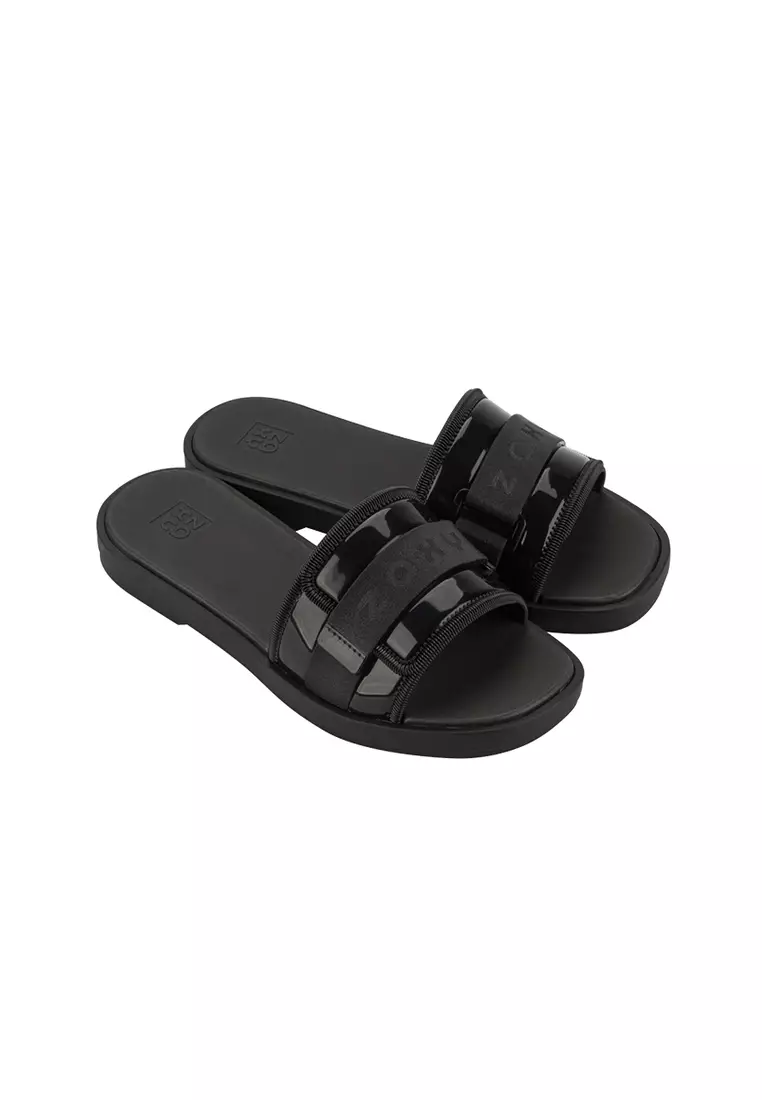 Discount on Zaxy  shoes - SKU: Mania Slide Black