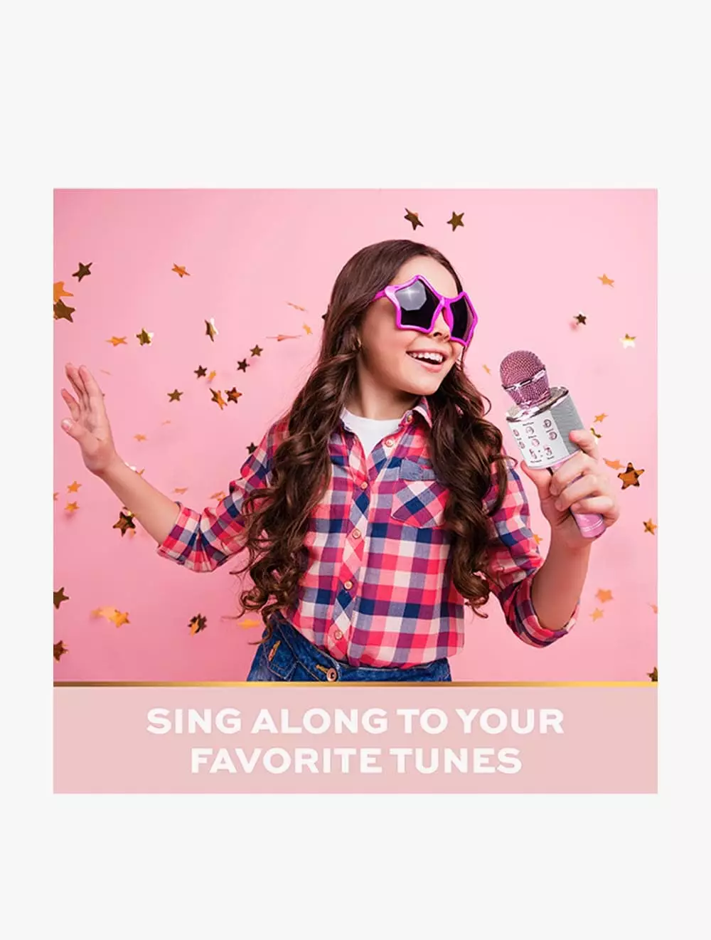 FAO Schwarz Musical Microphone Rhinestone Bluetooth Broadcaster - FSZ1103021860