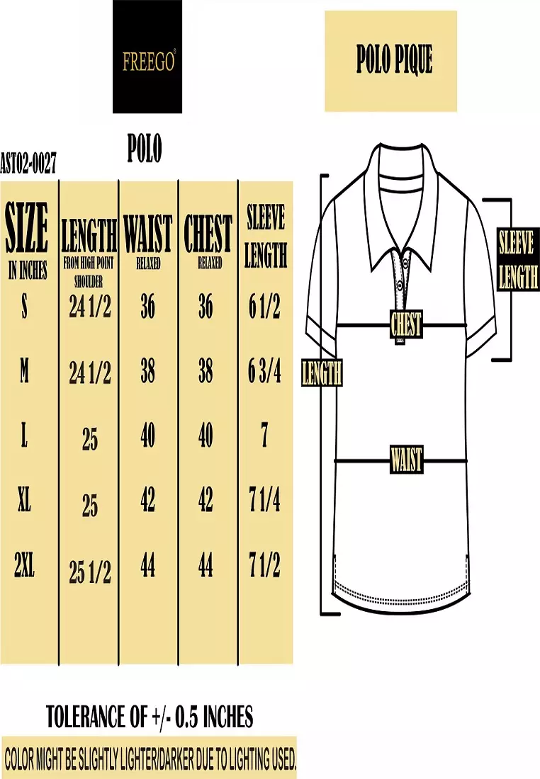 Pique Short Sleeve Polo