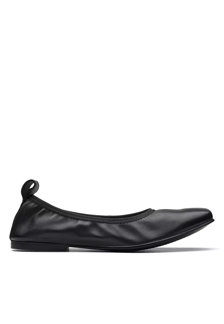 Clarks black outlet ballet flats