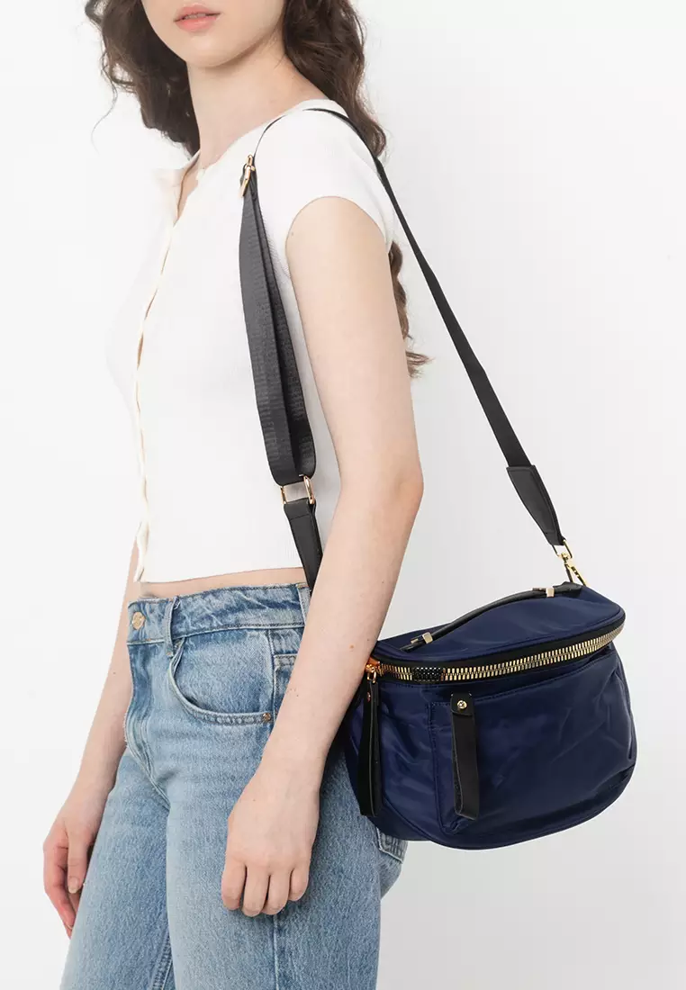 Nylon Convertible Satchel Bag