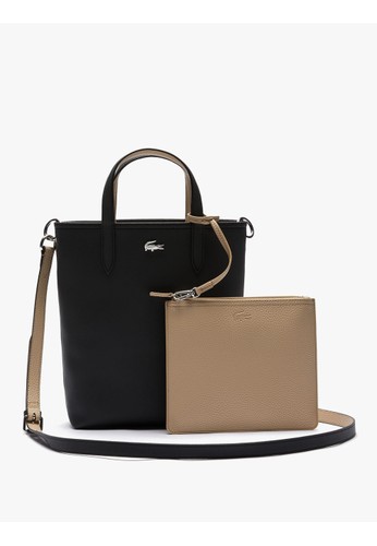 Jual Lacoste Lacoste Women S Anna Reversible Coated Canvas Tote Bag Original Zalora Indonesia