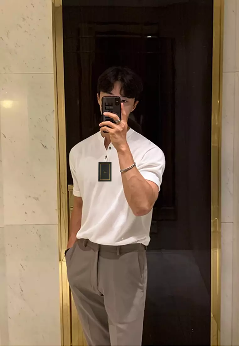 Slim Ice Silk Knit T-shirt‌ ‌MYQ8851