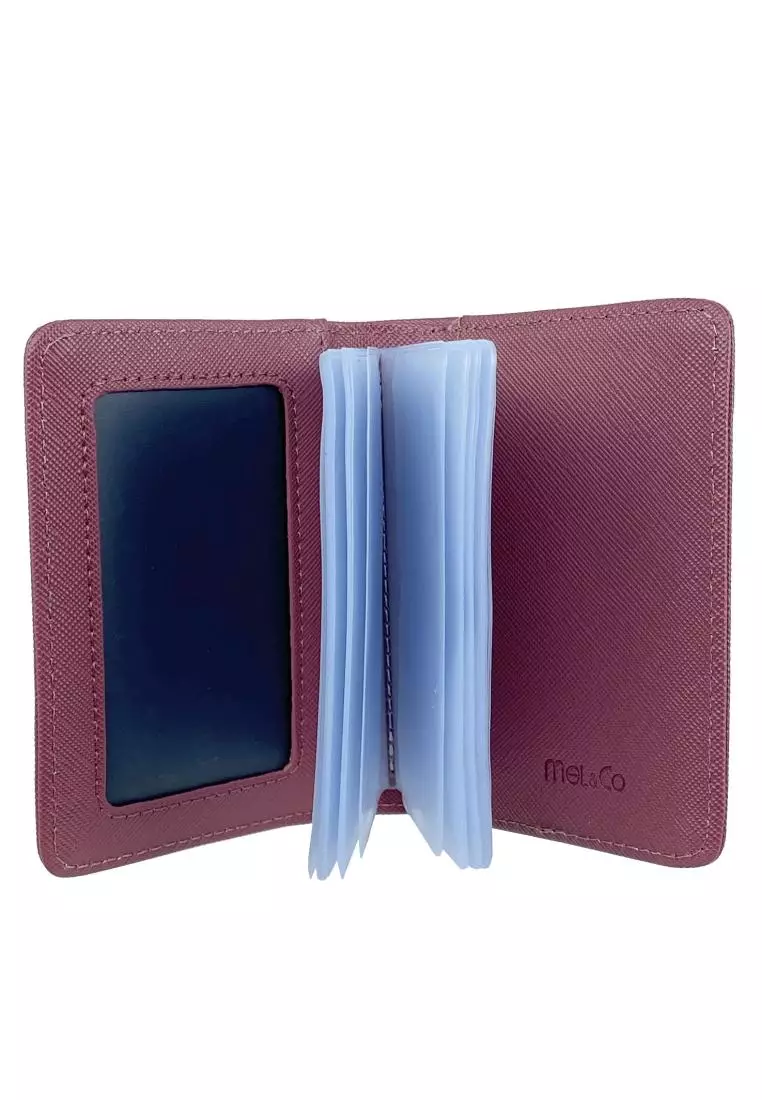 Buy Mel&Co Saffiano Leatherette Bifold Card Holder 2023 Online
