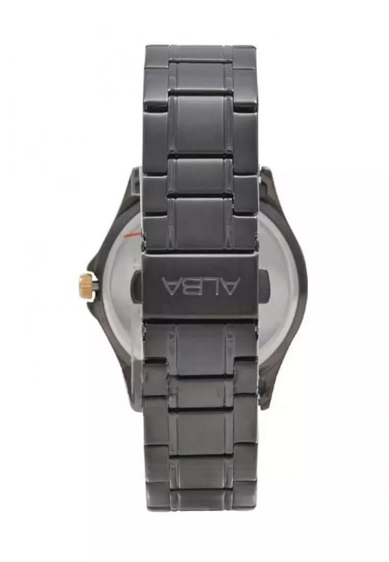 Jam Tangan Wanita Alba Ladies Original Garansi Resmi Strap Stainless Steel Black AG8217 AG8217X1 Black