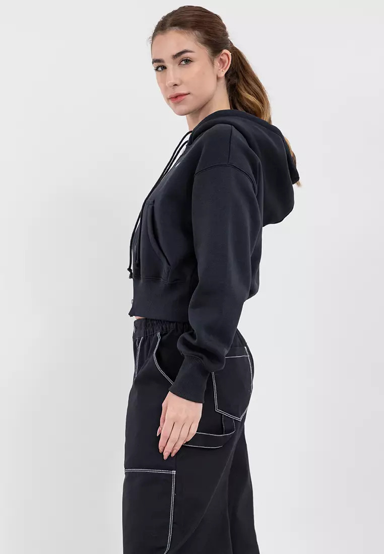 Phoenix Fleece Full-Zip Cropped Hoodie
