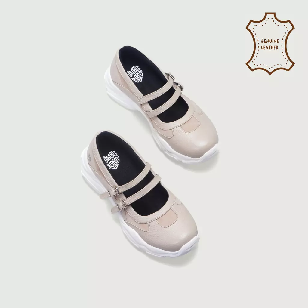 Scalia Sneakers Genuine Leather Cream