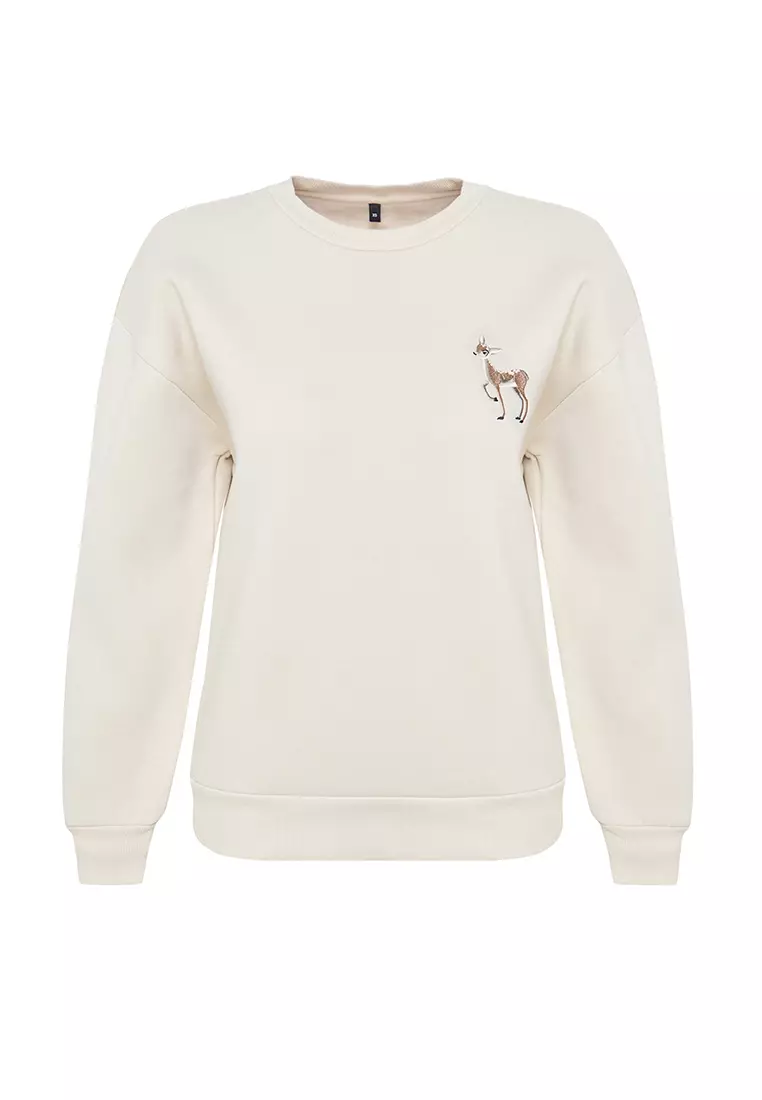 Embroidered Animal Sweatshirt