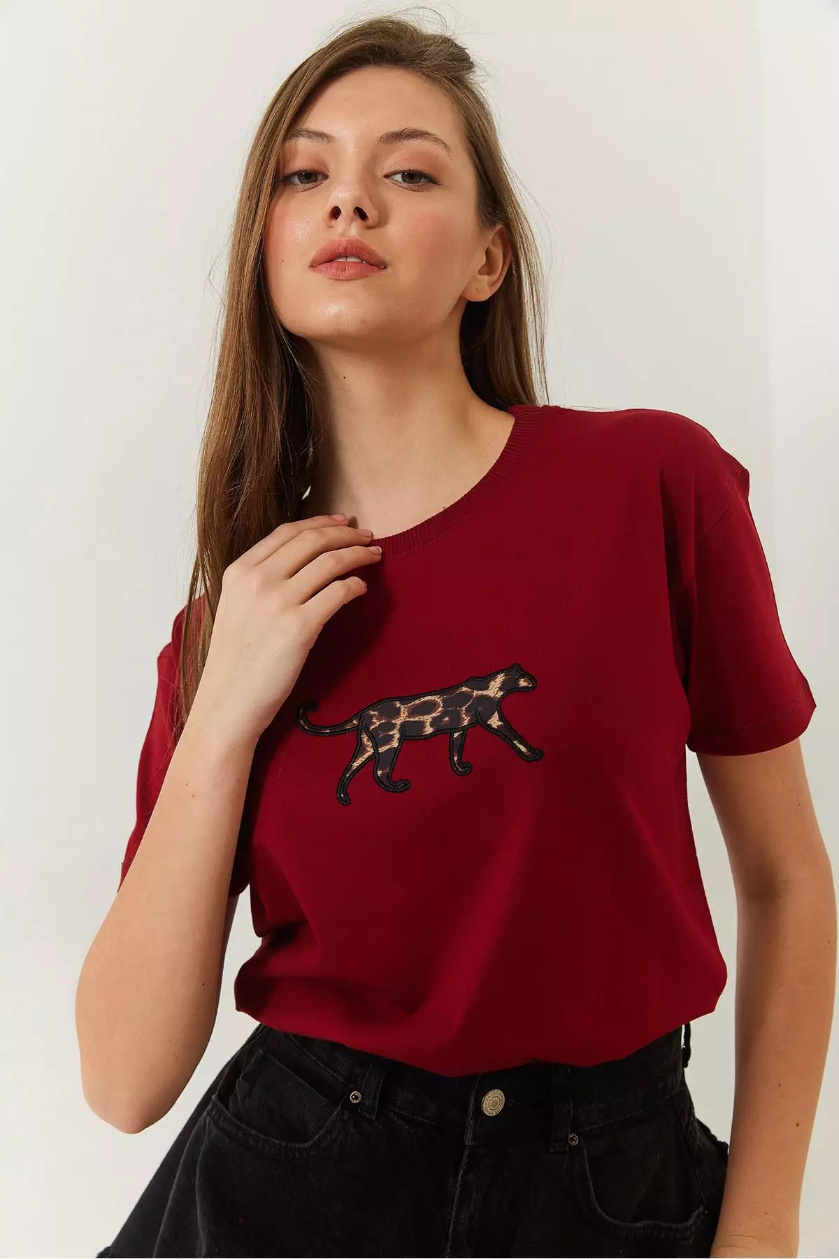 Women's Leopard Print T-Shirt 60602006