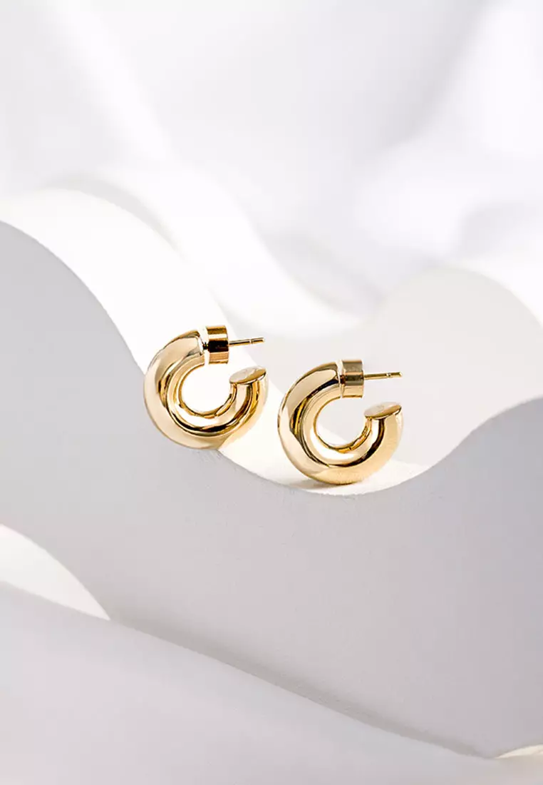 Hailey Nano Hoop 9mm Earrings