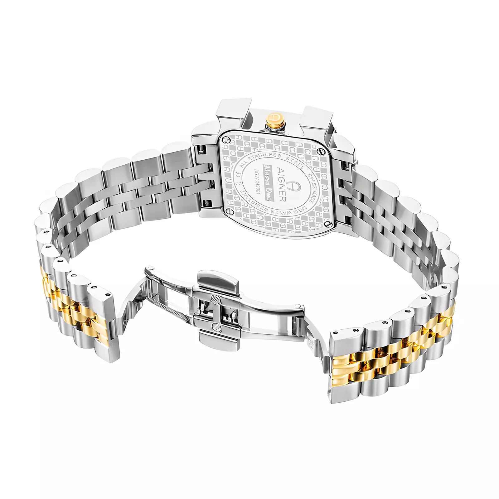 Aigner Massa Due - Jam Tangan Analog Wanita - Champagne Dial - All Stainless Steel -  AGW.249001