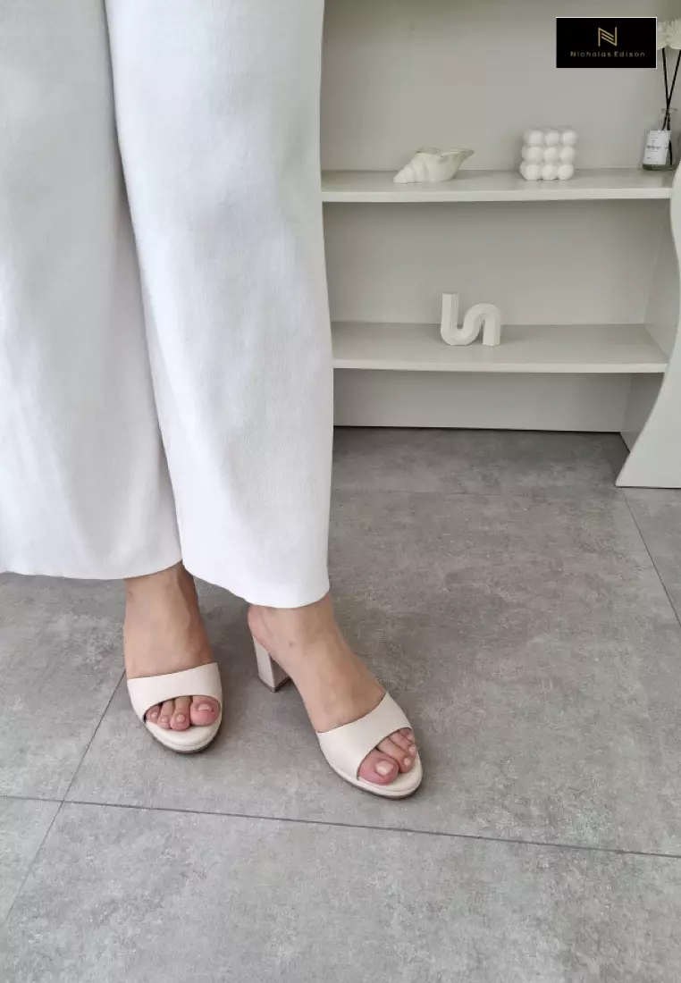 Nicholas Edison Heel Kanaya Cream