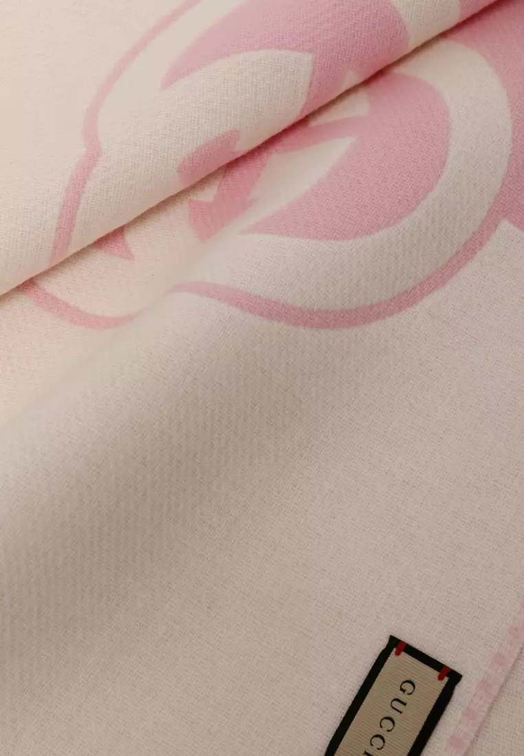 Wool Cashmere Scarf With Interlocking G Scarf