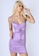 Drunken Kitten purple Ruched Satin Mini Dress With Spaghetti Straps 850EAAA5834FF3GS_1