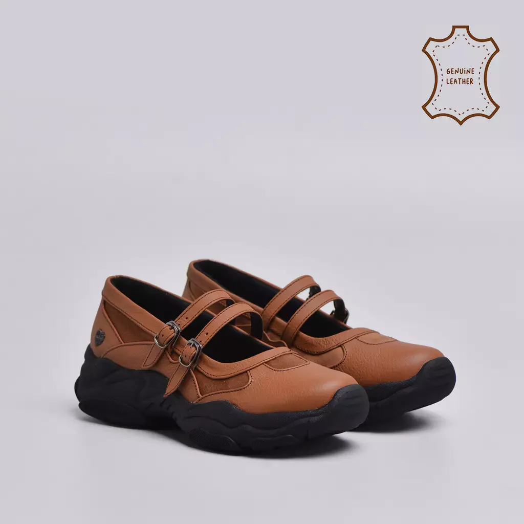 Scalia Sneakers Genuine Leather Brown