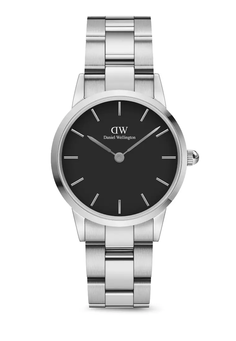 Buy Daniel Wellington Iconic Link 28mm Watch Black dial Link strap