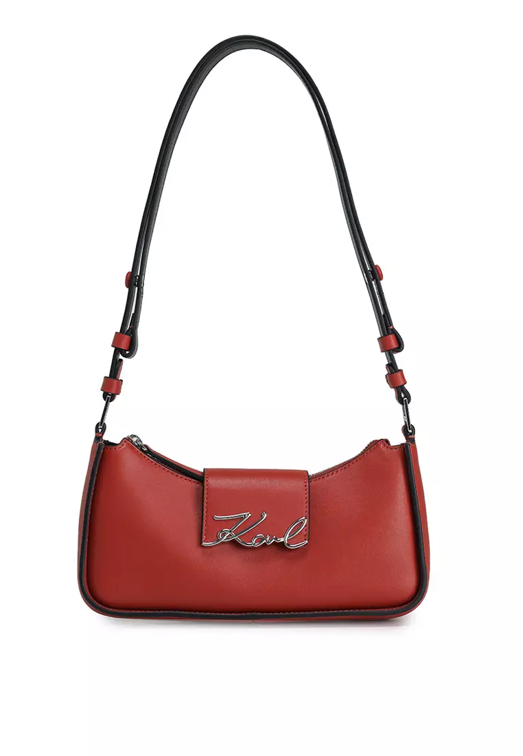 K/Signature Small Zip Shoulder Bag