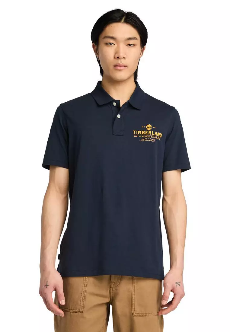 Men's Work Graphic Jersey Polo