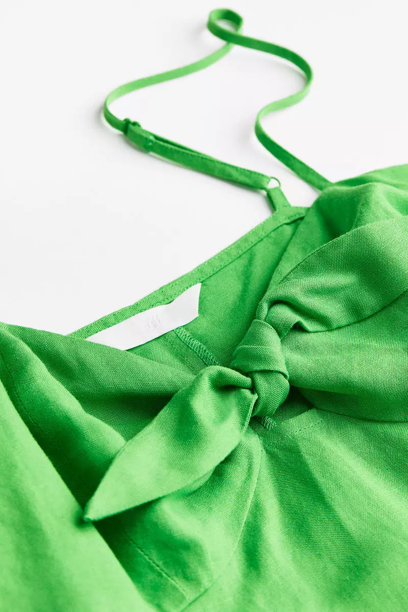 Buy H&M Linen-blend dress 2026 Online | ZALORA