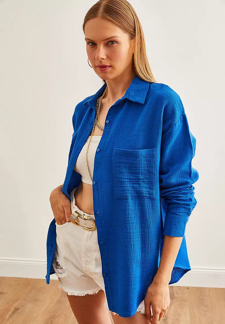 Oversize Basic Muslin Shirt