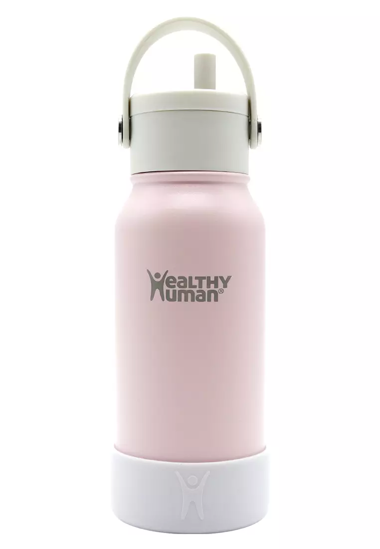 Healthy Human Stainless Steel Water Bottle (Petal Pink, 21 oz/ 621 ml)