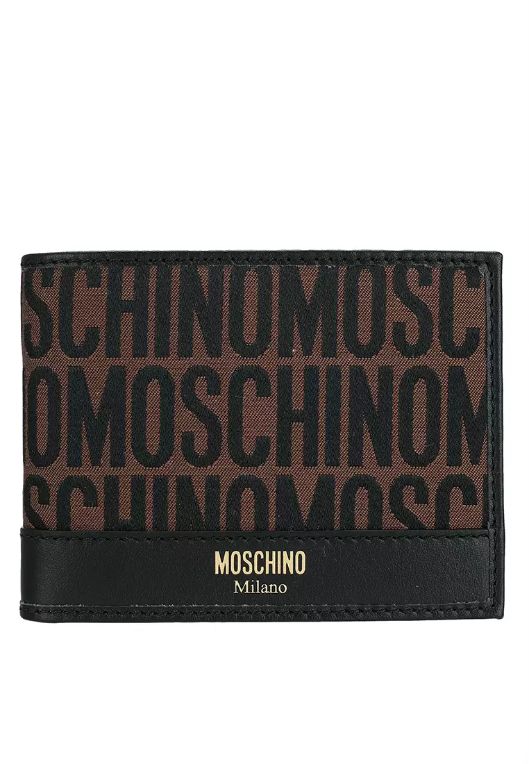 Buy MOSCHINO Jacquard Logo Bifold Wallet ik 2024 Online ZALORA