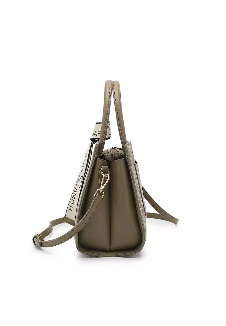 Women's Top Handle Bag / Sling Bag / Crossbody Bag - Fatigue