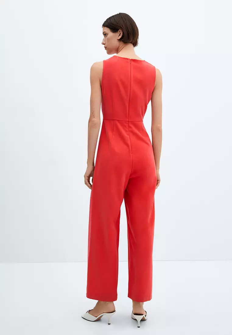 Mango Bow Long Jumpsuit 2024 Buy Mango Online ZALORA Hong Kong