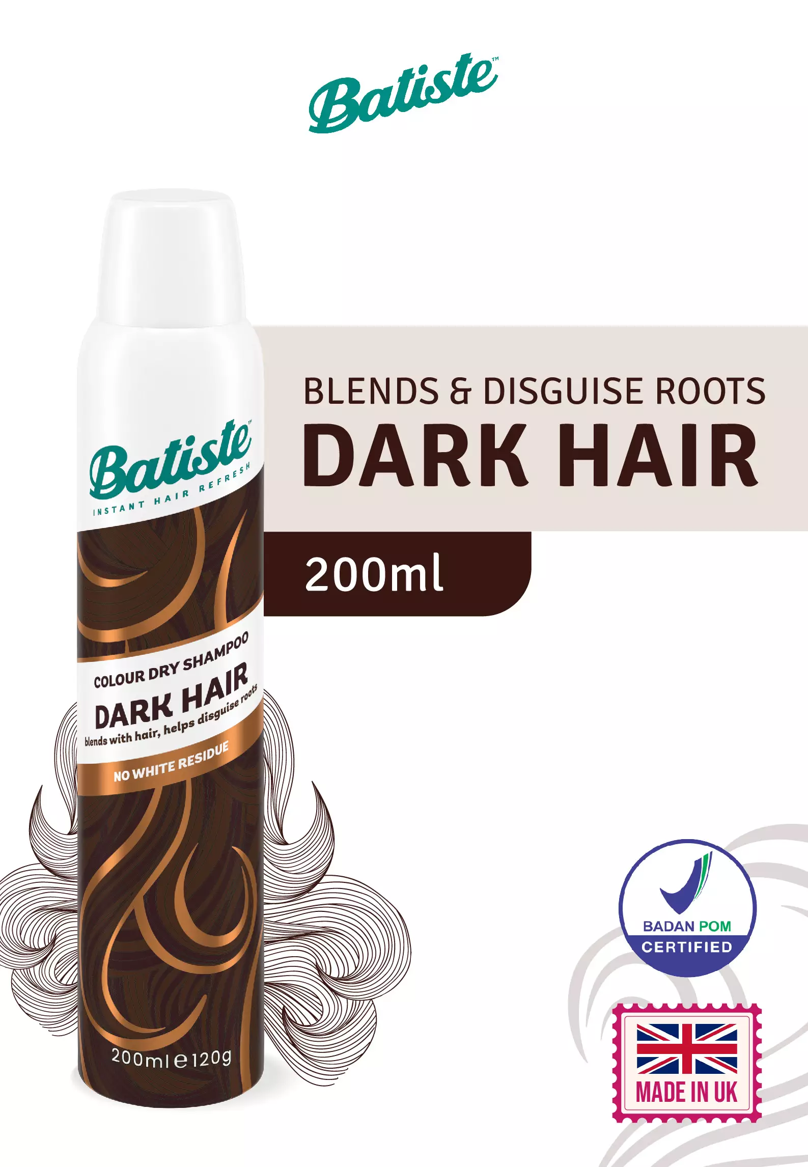 Jual Batiste Batiste Hint of Colour Divine Dark Dry Shampoo 200ml