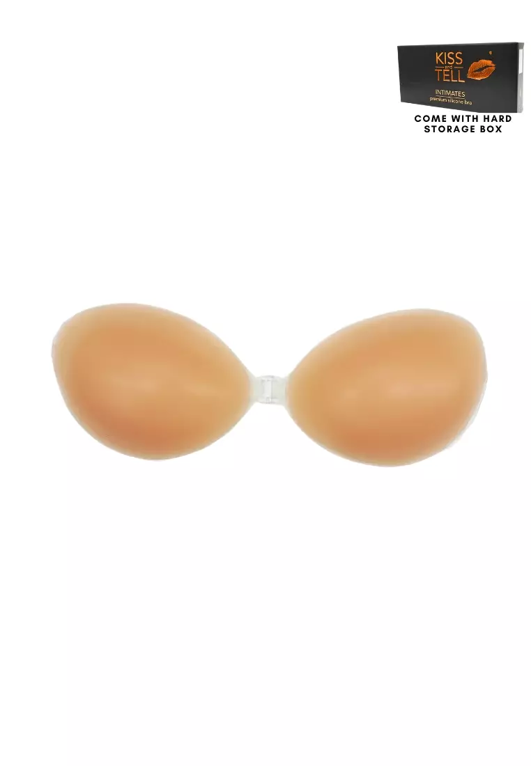 Silicone 3.5CM Thickness Push Up Nubra in Nude Seamless Invisible Reusable Adhesive Stick on Wedding Bra 隐形聚拢胸胸貼