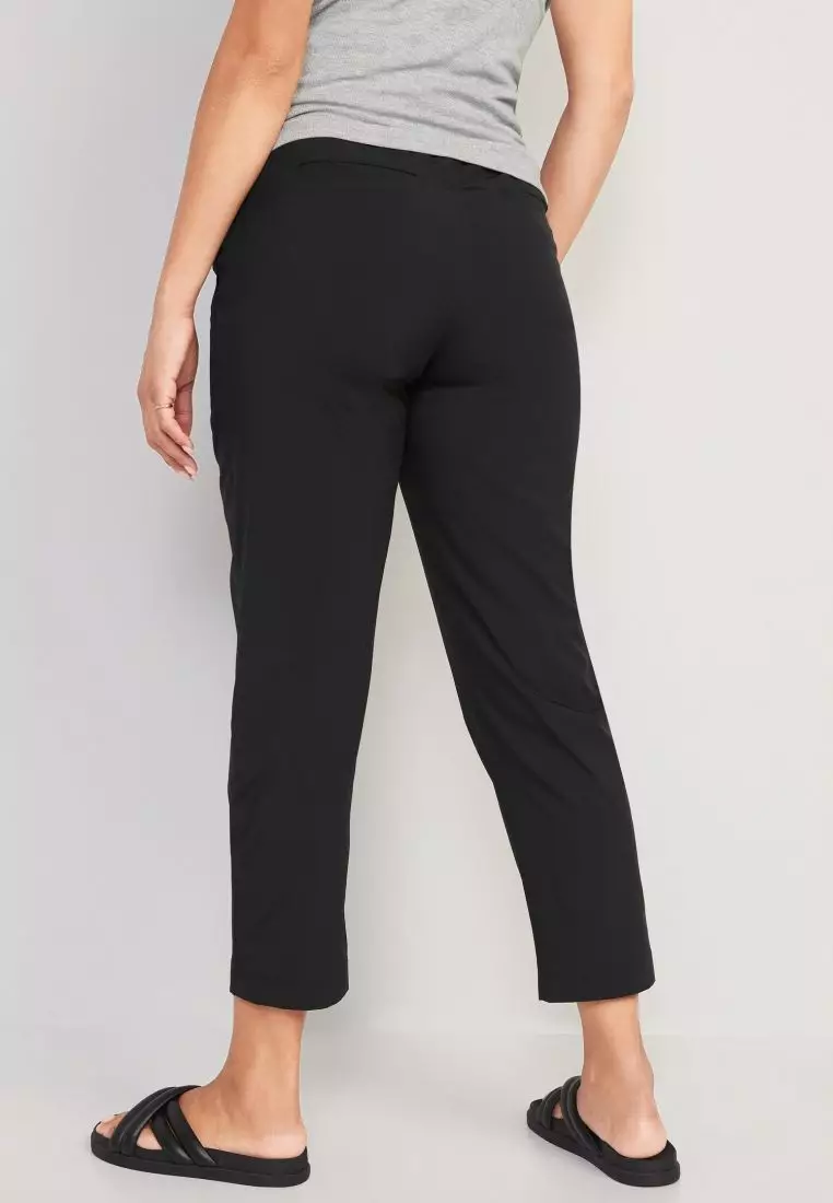 Buy Old Navy Maternity Rollover-Waist StretchTech Tapered Ankle Pants 2024  Online