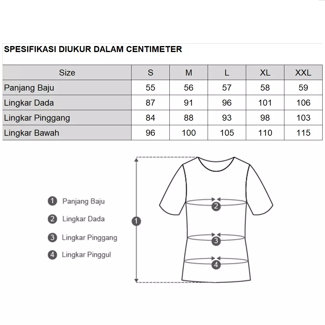 Minimal x Devina Putri - Clover - Double Jersey Twisted Tshirt - Navy Warna Navy