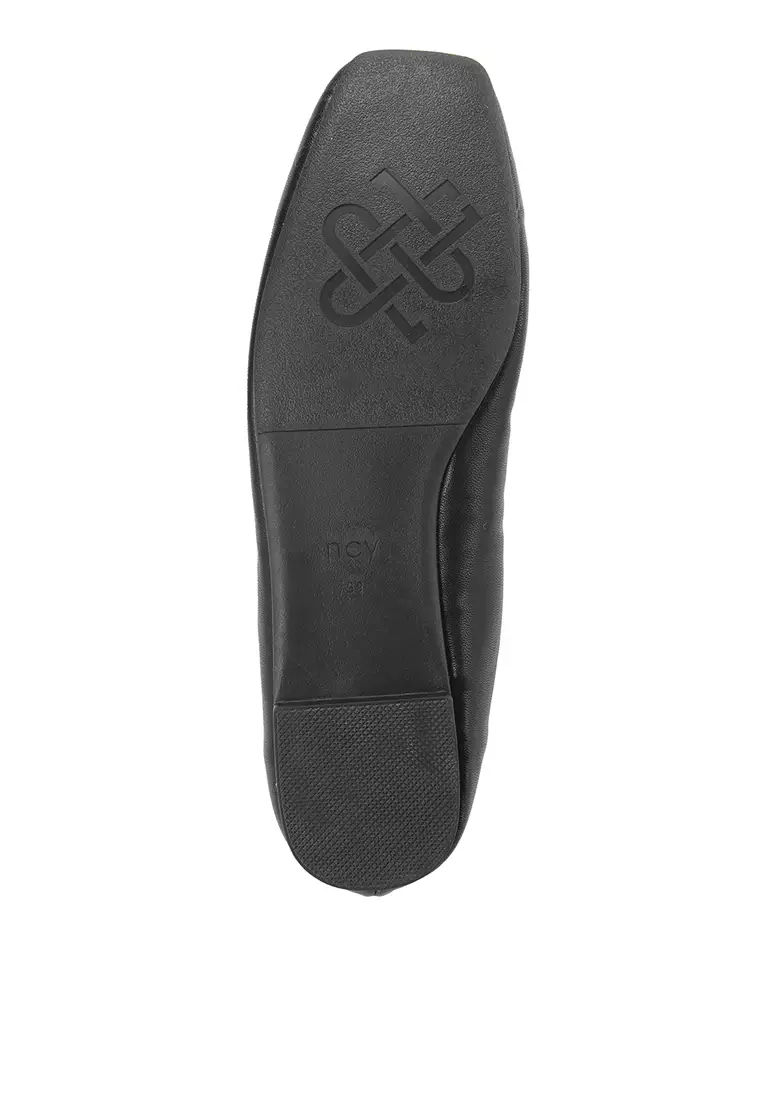 ANNE J2585-1 FLAT SHOES BLACK
