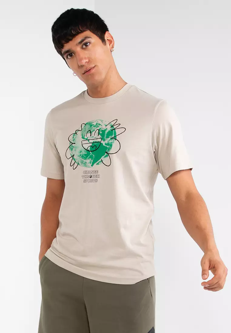 Buy ADIDAS sportswear change through sports earth t shirt 2024