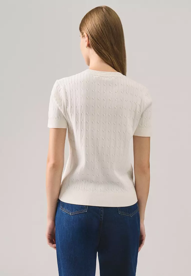 Cable Knit Top