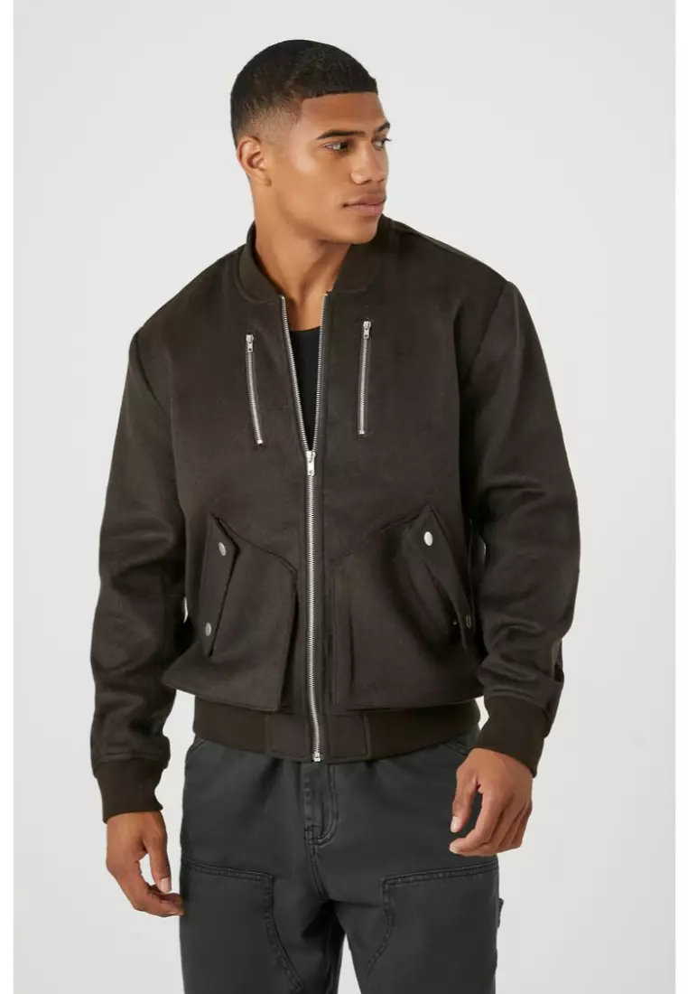 Forever 21 padded bomber jacket discount