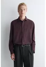 BORDEAUX / PINSTRIPED