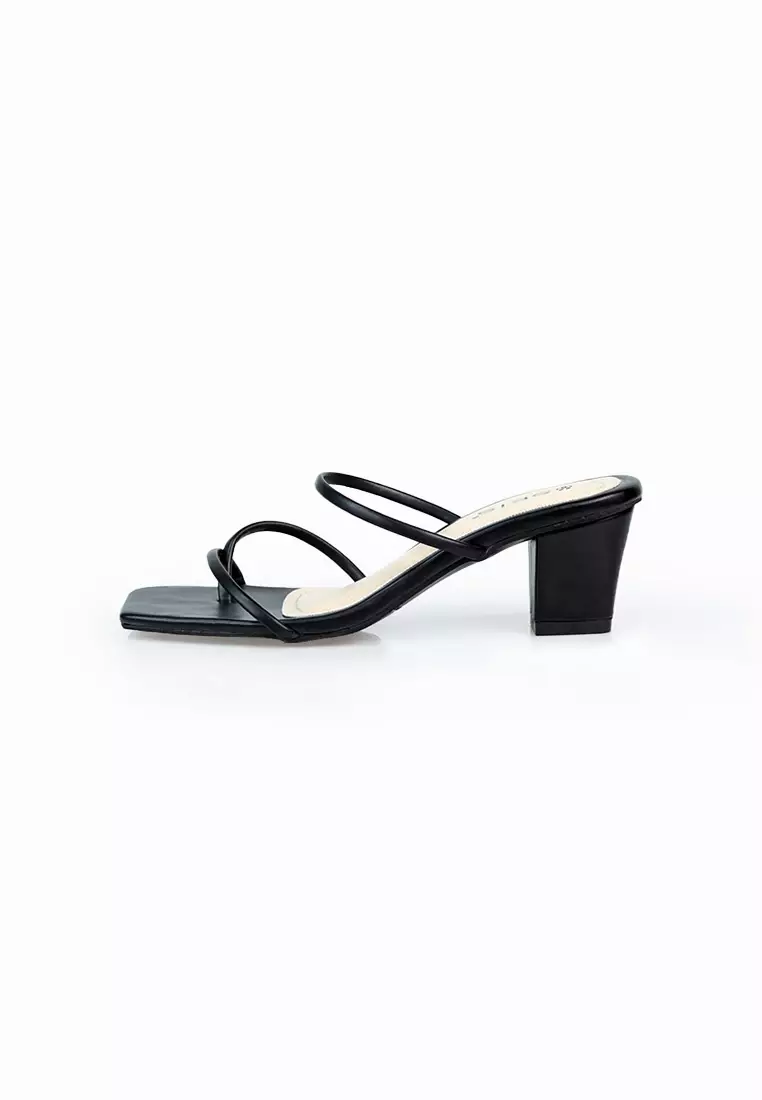 Seis Sophie Sandal Heels BLACK