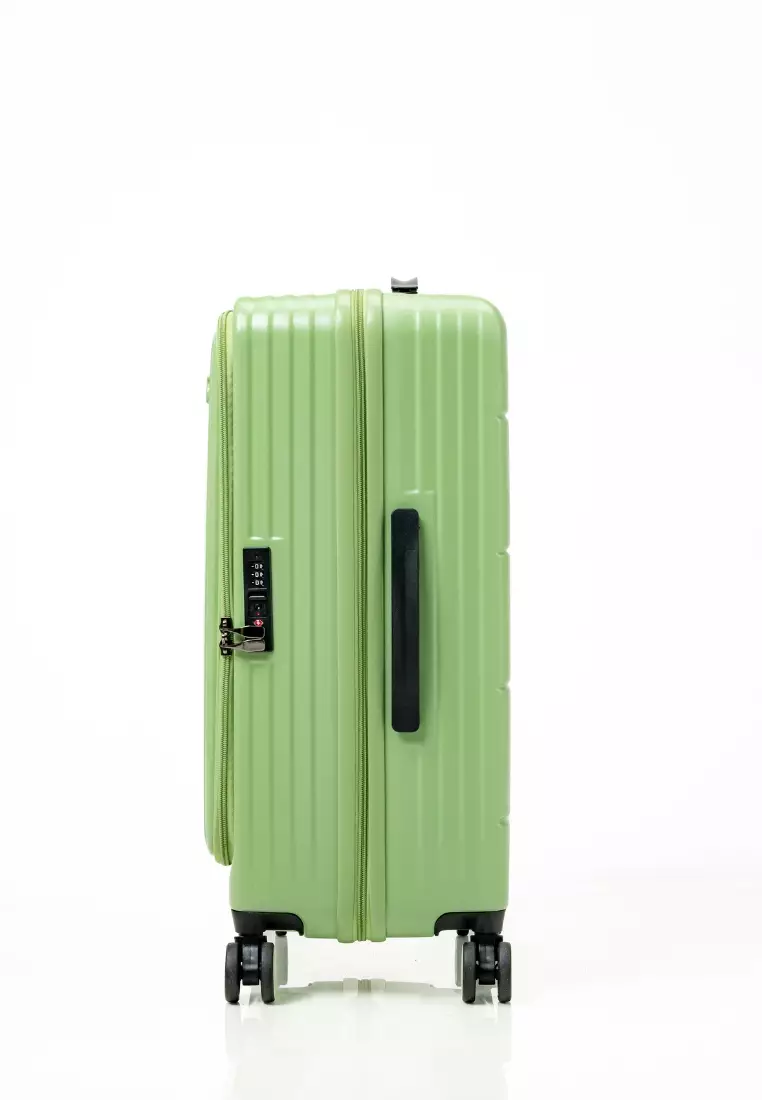 Alpha 3pcs Set 20, 24, 28"  Hard Case Luggage in Matcha