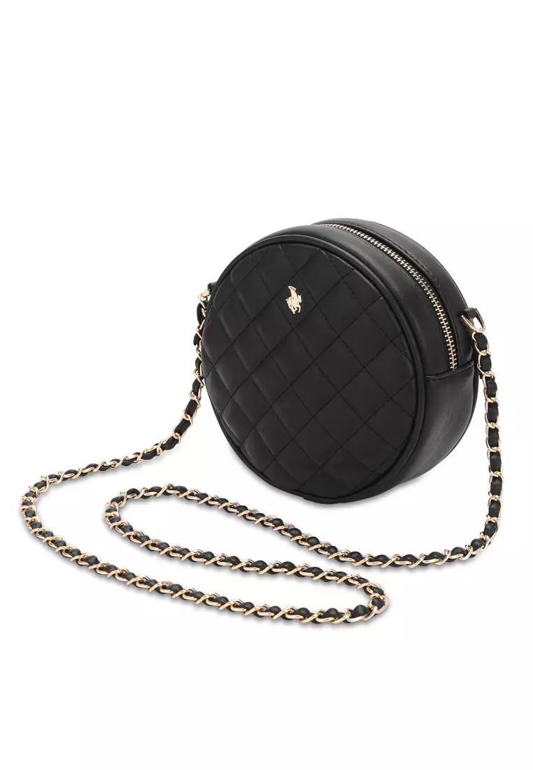 Women's Casual Chain Sling Bag / Crossbody Bag (Tas Selempang Wanita) - Black