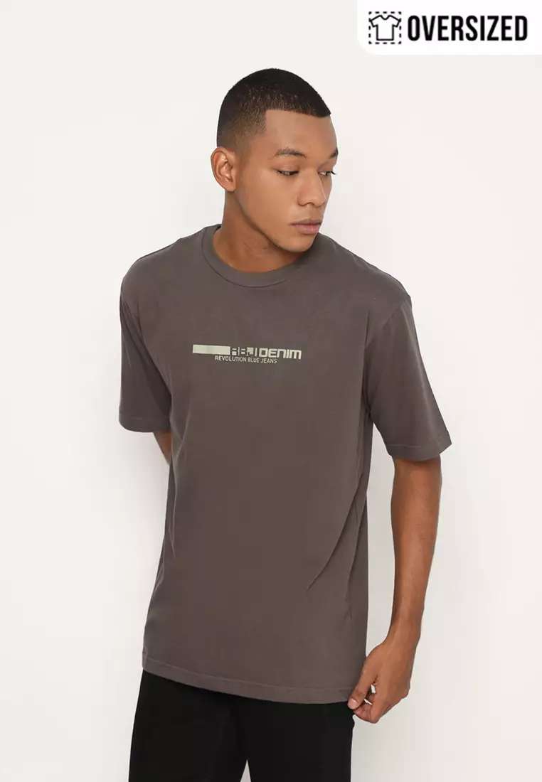 RBJ T-Shirt Cotton Oversized Pria 2079131731